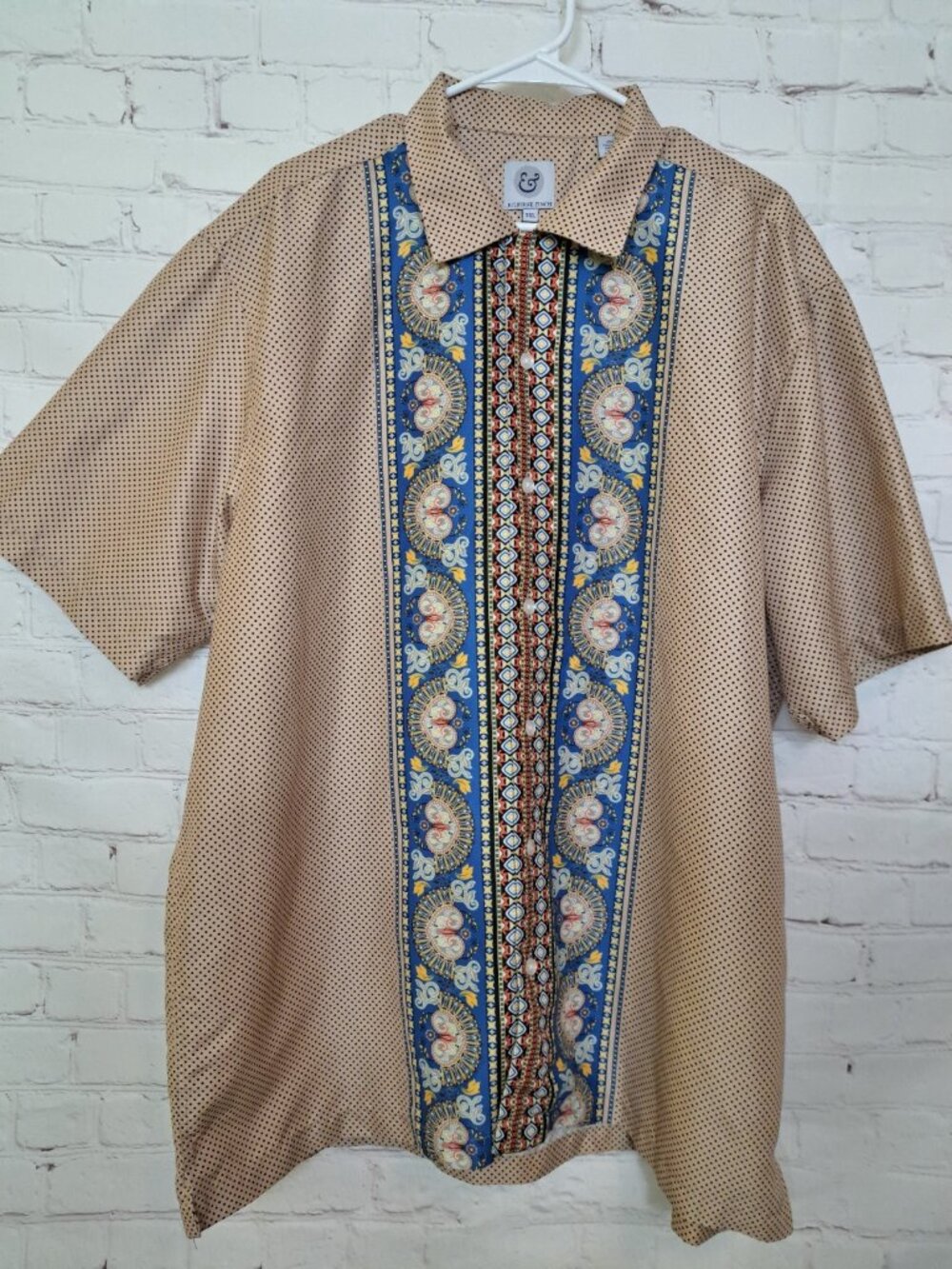 Kilburne Finch Men's Retro Inspired Button Front Shirt Size 3XL